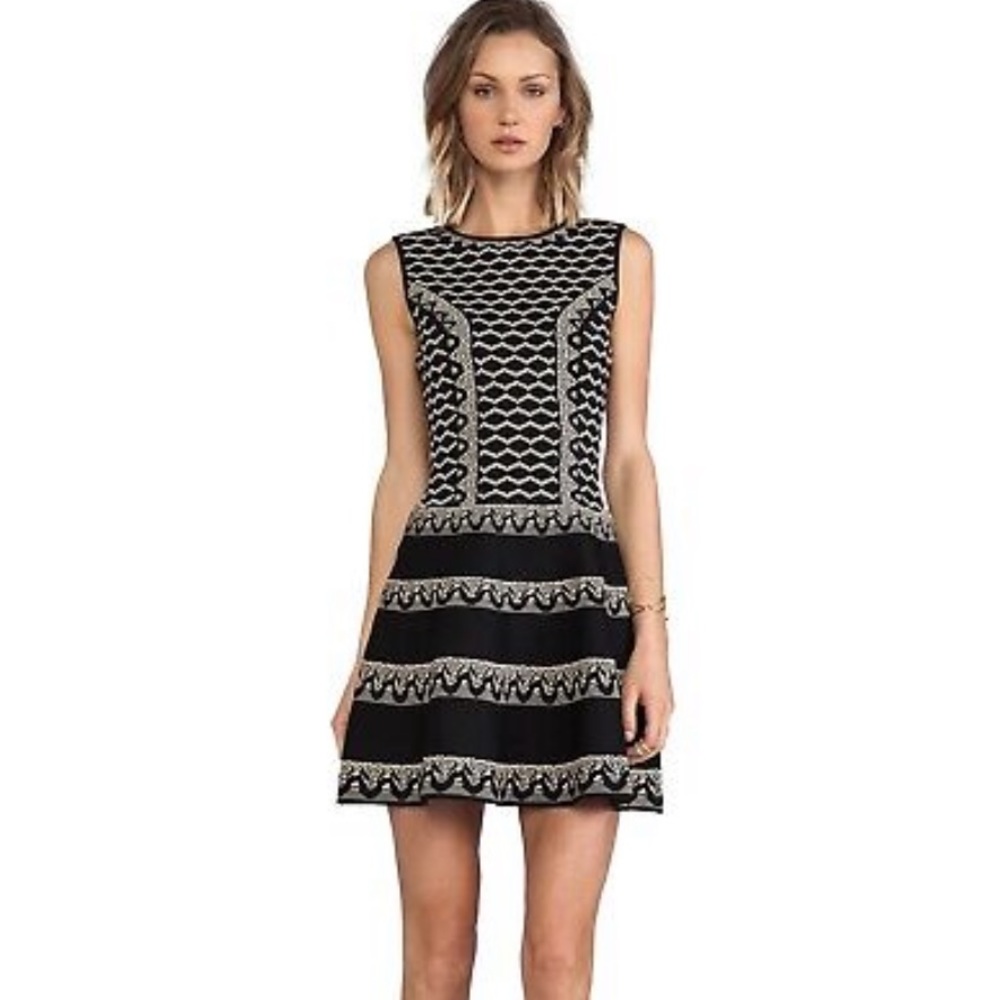 BCBGMaxazria Wilma black nude dress - Picture 12 of 13